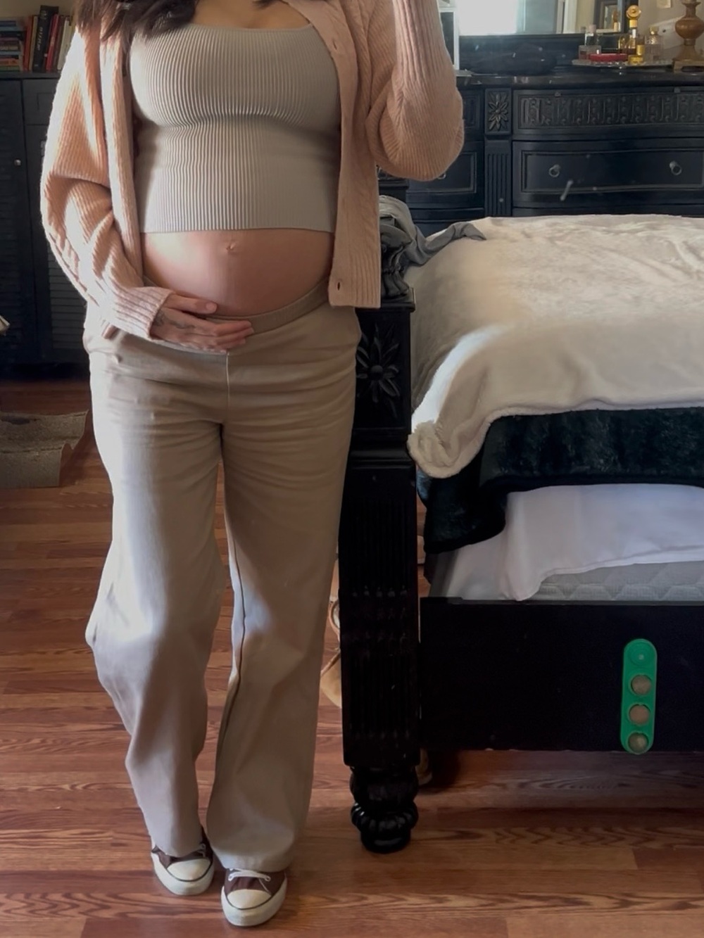 Cherry Mellow Wide-Leg Cargo Pant